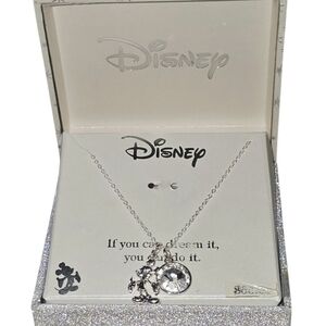 Rare Disney Swarovski Crystal Necklace Mickey Mouse Pendant Charm EXCELLENT